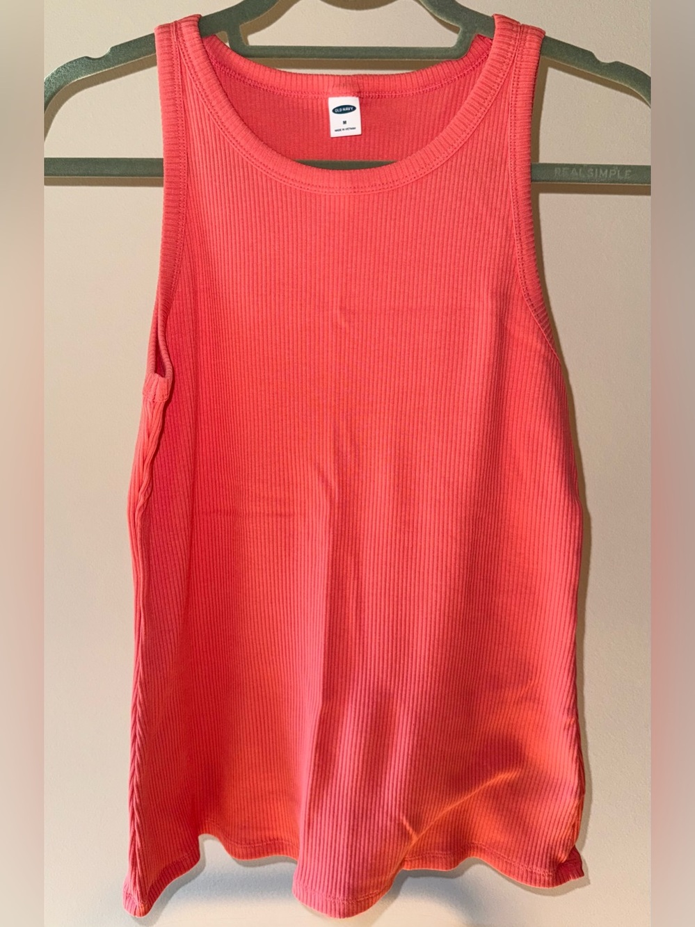 Women’s Coral Ribbed Tank Top - Old Navy